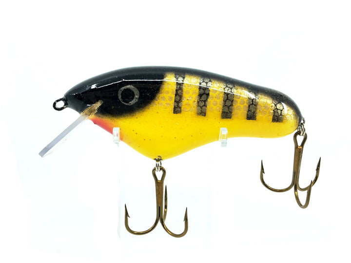 Crane 105 Musky Bait, Black Perch/Yellow Color