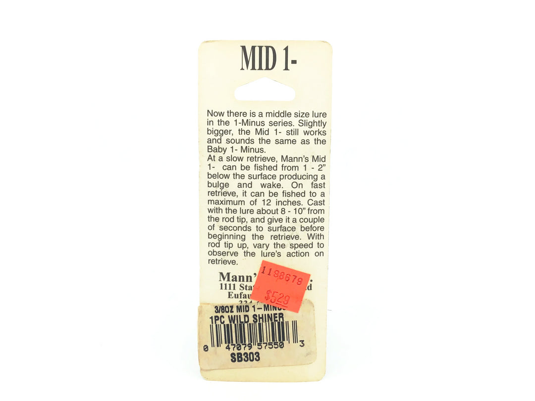 Mann's Mid 1- Minus, Wild Shiner Color on Card