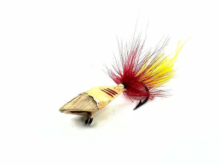 Peck's Parker Feather Minnow, Yellow/Black/Red Bucktail Color
