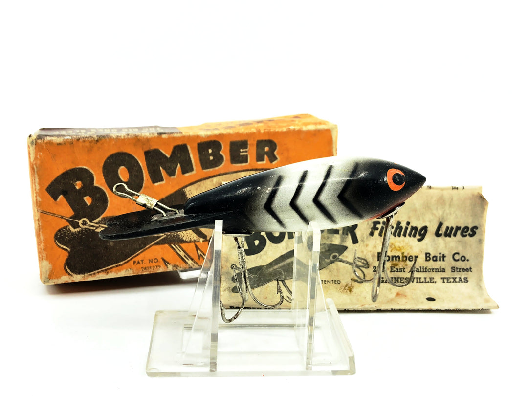 Bomber 49er 600, #06 White/Black Ribs Color with Two Piece Box