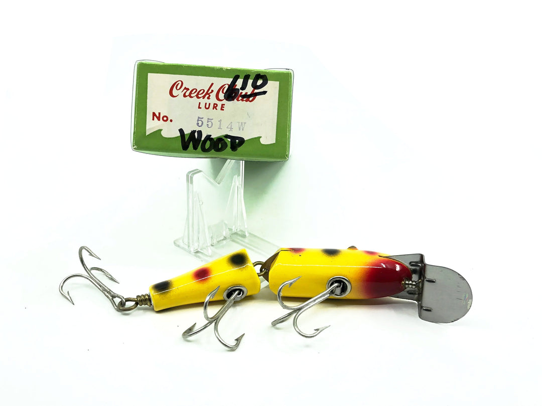 Creek Chub Jointed Snook Pikie 5500, Yellow Spotted Color 5514 with Box-Special Order