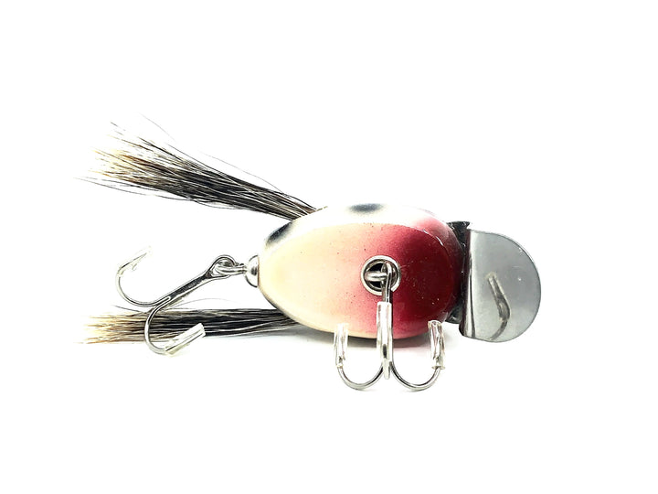 Musky Dan (XXX Lures) Baby Dingbat, White/Black Dots w/COA