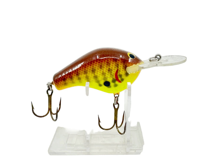 Bagley Diving #2 DB2 DC9, Dark Crayfish on Chartreuse Color