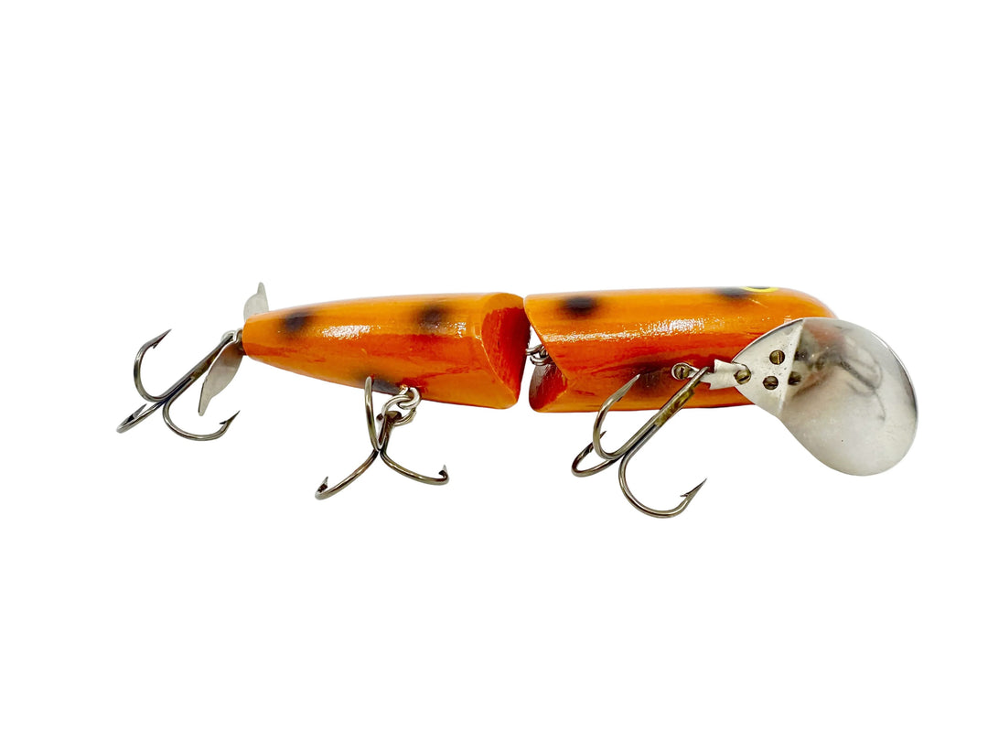 Mouldy's Hawg Wobbler, Orange/Black Dots Color