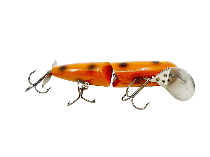 Mouldy's Hawg Wobbler, Orange/Black Dots Color