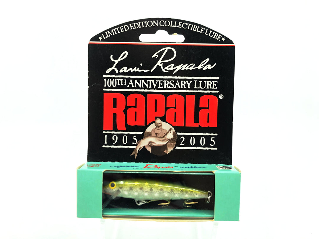 Rapala 100th Anniversary Model LR-100, EIR Silver Olive Color with Box