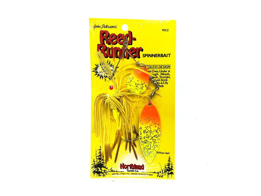 Northland Fishing Tackle Reed Runner Tandem Spinnerbait 3/8oz, Sunrise Color