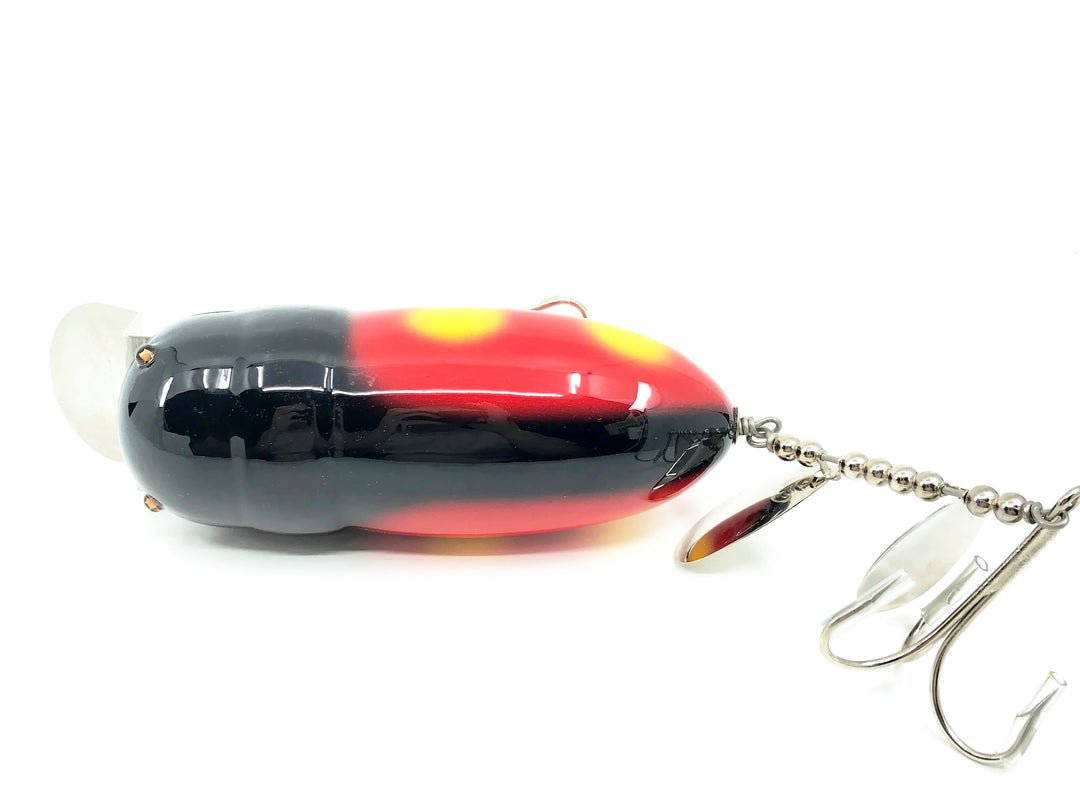 Musky Dan (XXX Lures) Monster Beetle, Red Beetle Color w/COA