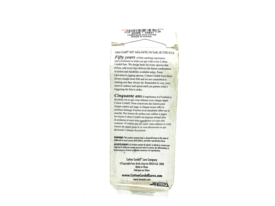 Cotton Cordell Deep Crankbait, Fancy Shad Color on Card