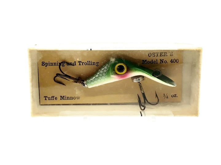 Oster's Model No. 400 Tuffe Minnow, Green Shad Color w/Box