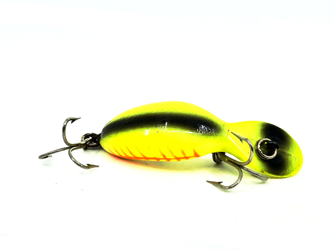 Heddon Tadpolly Tiny Tad, YFO Yellow/Fluorescent Ribs Color