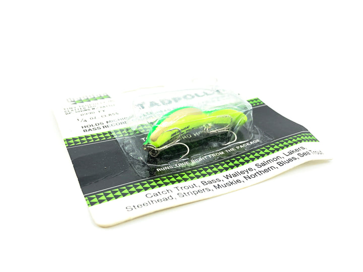 Heddon 0990 Tiny Clatter Tad Tadpolly Spook, FY Chartreuse Mullet Color