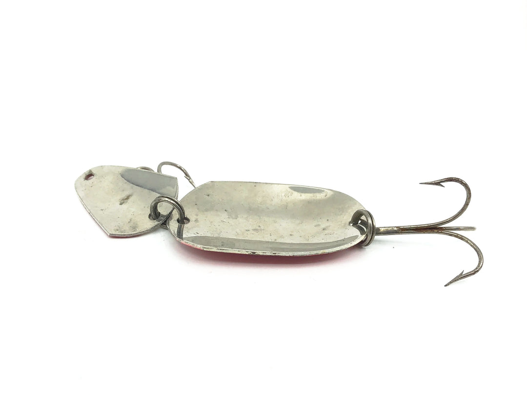 Jointed Spoon Lure, Red &White Color