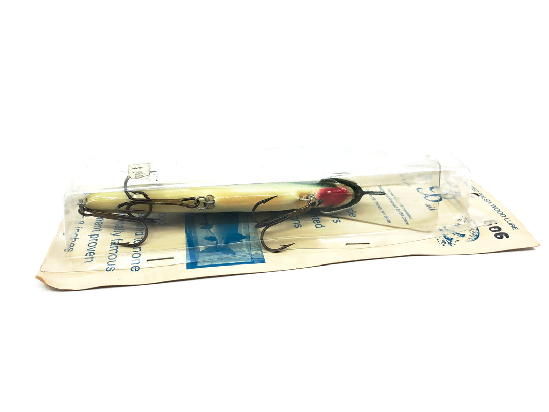 Crane 606 Musky Bait, Green Perch/White Belly Color on Card