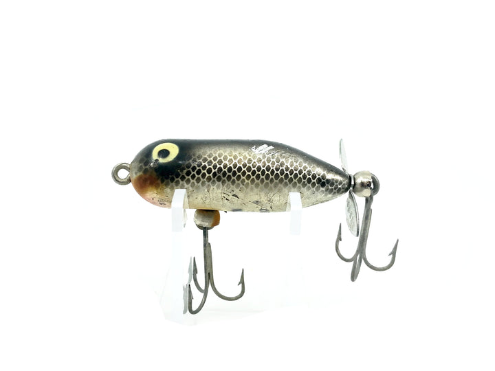 Heddon Tiny Torpedo, NBL Nickel Black Color