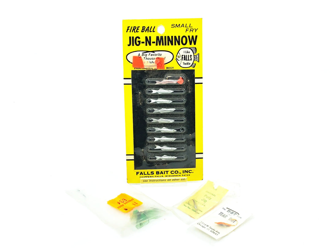 Fire Ball Jig-N-Minnow & 3 Small Jigs