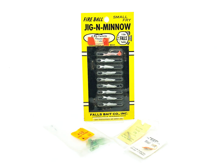 Fire Ball Jig-N-Minnow & 3 Small Jigs