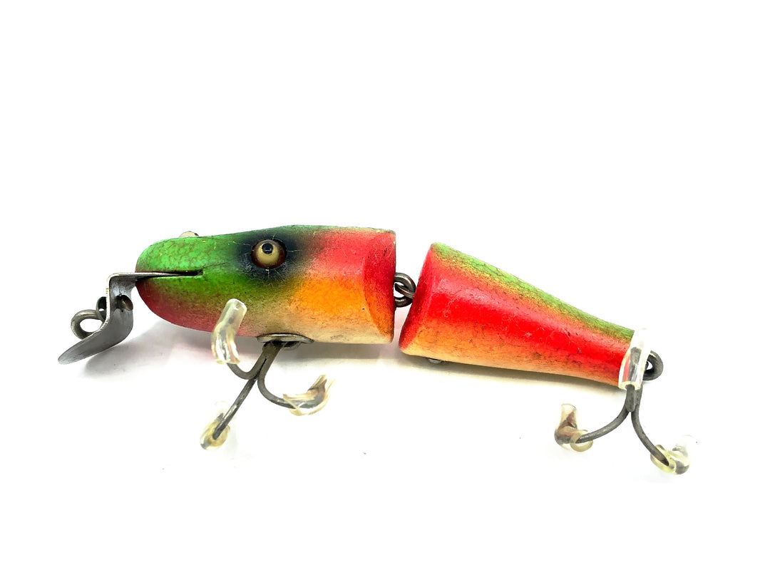 Vintage Creek Chub 2700 Baby Jointed Pikie, 2731 Rainbow Fire Color
