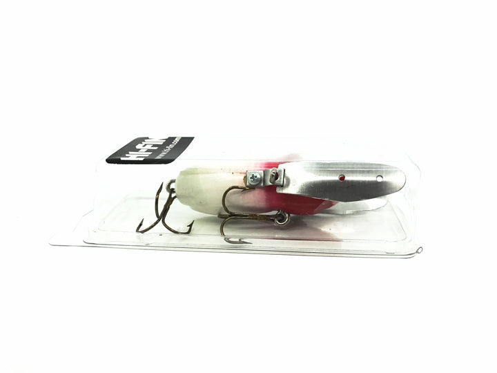 Hi-Fin Bass Creeper Lure, Red Head/White Body Color in Box