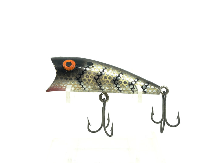 Bomber Popper 2T, #82 Black Back Color