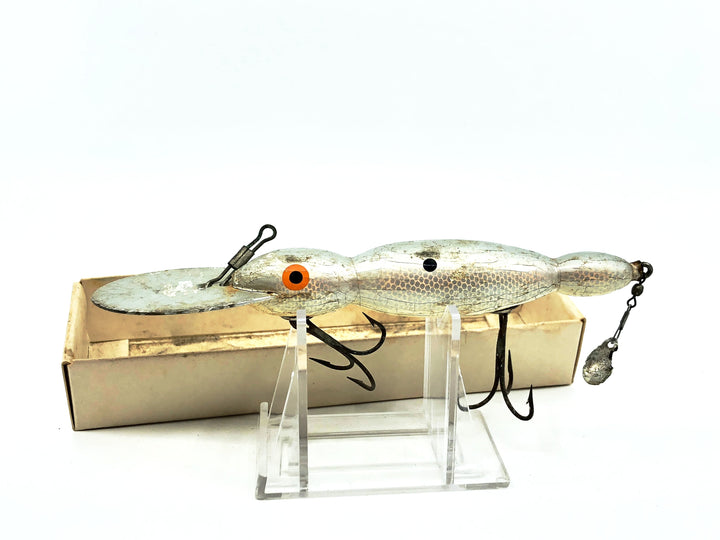 Bomber Wooden Waterdog 1700 Series, #40 Silver Shad Color with Box