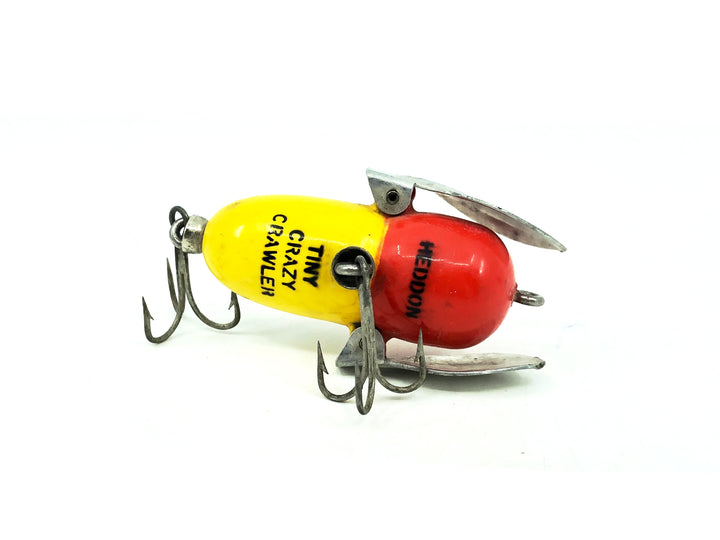 Heddon Tiny Crazy Crawler YRH Yellow Red Head