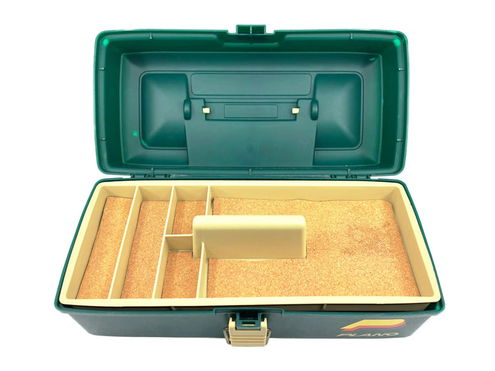 Plano 1001 Green/Bash Tackle Box, Custom Cork Lining & Engraving