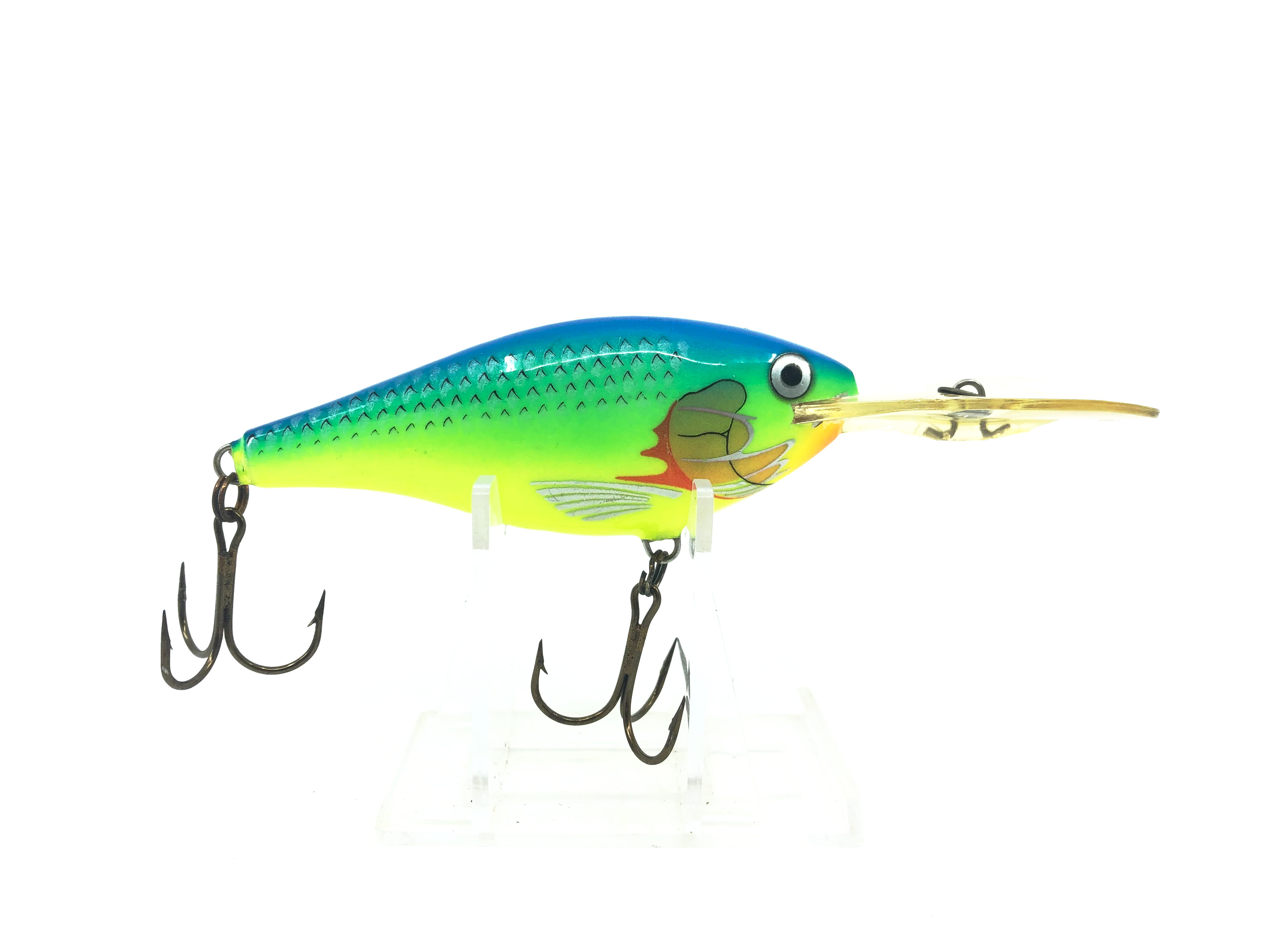 thumbnail image 2 of Rapala Risto Rap PR-4 Parrot Crankbait – 1-1/2 Inch, 3/16 Oz, Dives 5-8 Feet, RP04 PRT 2 of 4