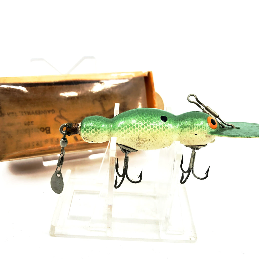 Bomber Wooden Water Dog 1500, #43 Green Shad Color with Box – My