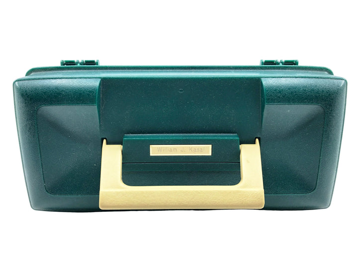 Plano 1001 Green/Bash Tackle Box, Custom Cork Lining & Engraving