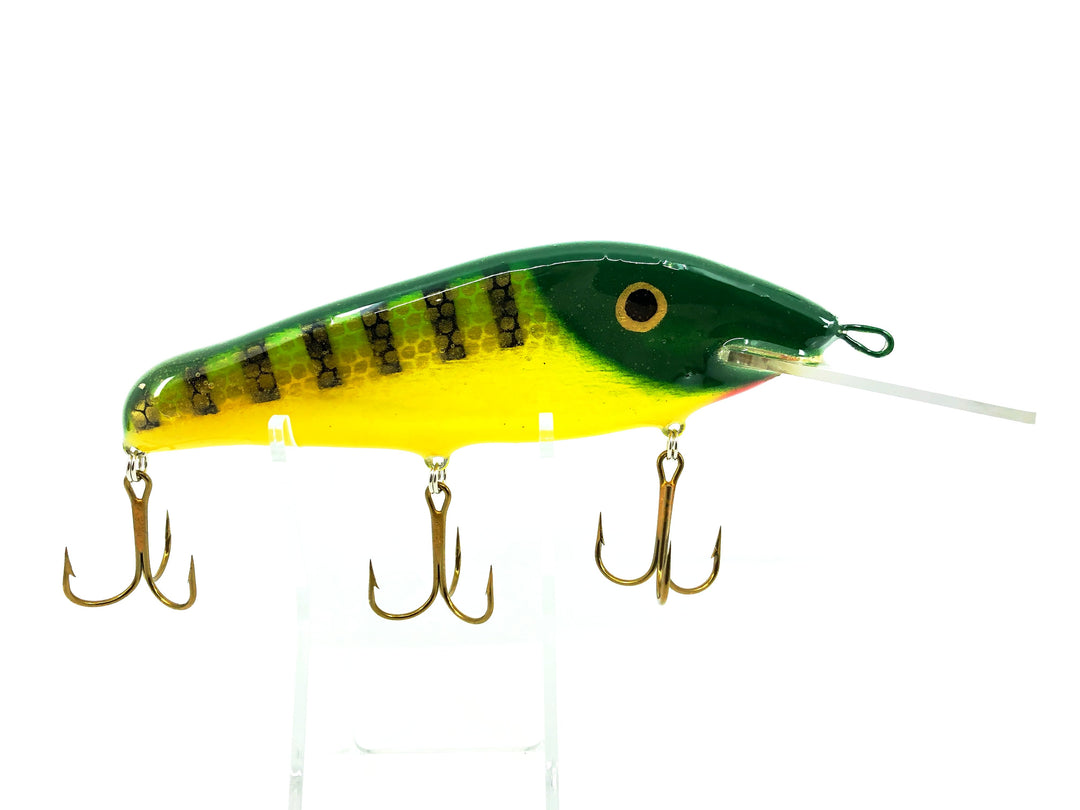 Crane 606 Musky Bait, Green Perch/Yellow Belly Color