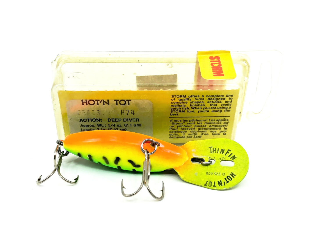 Storm Thin Fin Hot 'N Tot, H Series, H74 Hot Tiger Color w/Box