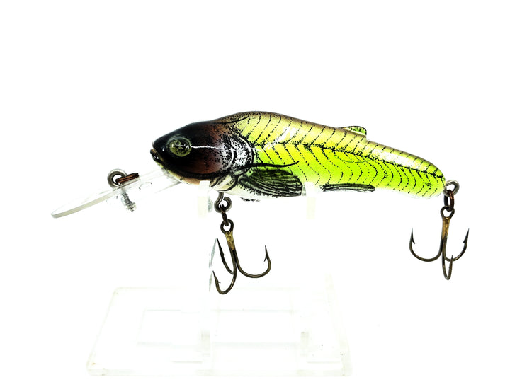 Crankbait Corp Fingerling Bullcat Series, #41 Bullhead/Madtom Green/Black Color