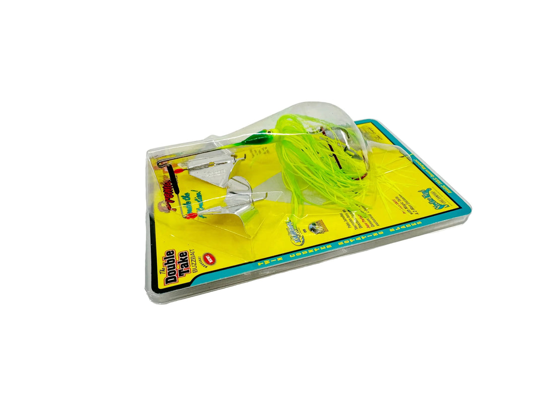 Strike King The Double Take Buzzbait 3/8oz, Green/Chartreuse Color on Card