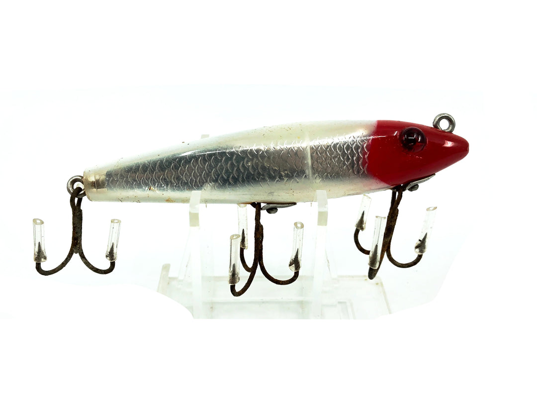 L & S Mirrolure 7M "Floating Twitchbait", Red/White/Silver Scale Color