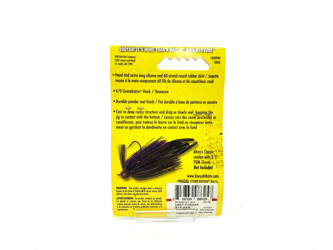 Booyah Bait Pigskin Jig 3/4oz, Nest Robber Color