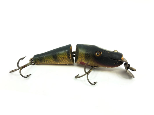 Creek Chub Wooden 2700 Baby Jointed Pikie Minnow, #01 Perch Color