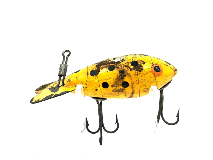 Wooden Bomber 300 Series, #39 Yellow/Black Dots Color - Early Bomber