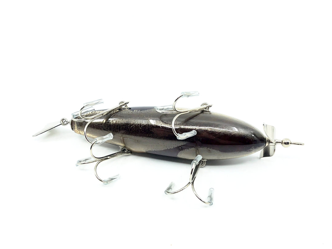 Musky Dan (XXX Lures) 4 Hook Walnut Swirly Burl Minnow