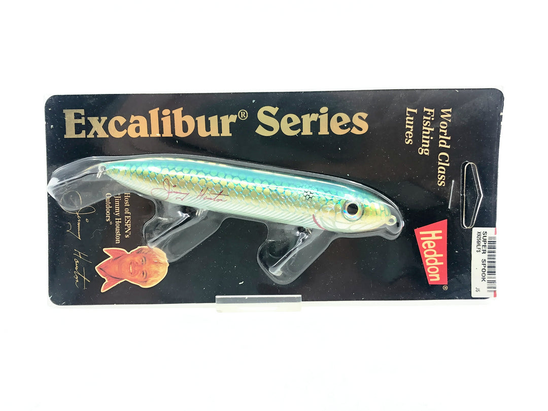 Heddon Super Spook Jimmy Houston Edition, HLFS Lake Fork Shad Color on Card