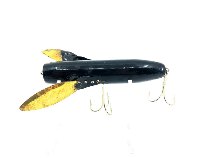 Contemporary Creeper Type Lure, Black/Gold Color