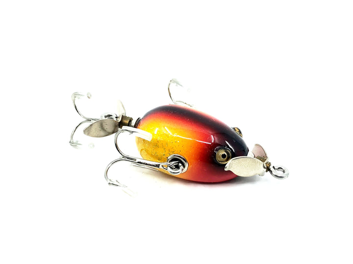 Musky Dan (XXX Lures) Baby Kent Frog, Red/Yellow Flitter Color