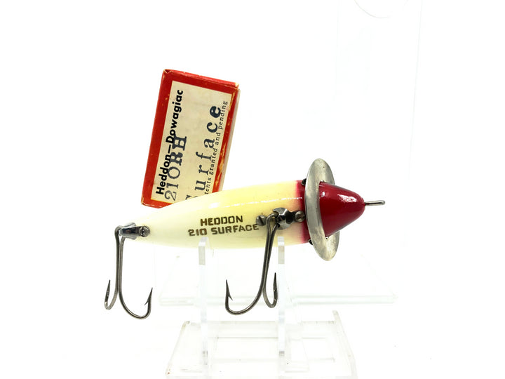 Heddon 210 Surface, RH Red Head White Color with Box