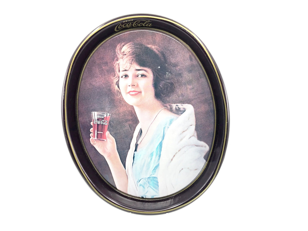 1983 Coca-Cola Antique Reproduction Circular Drink Tray