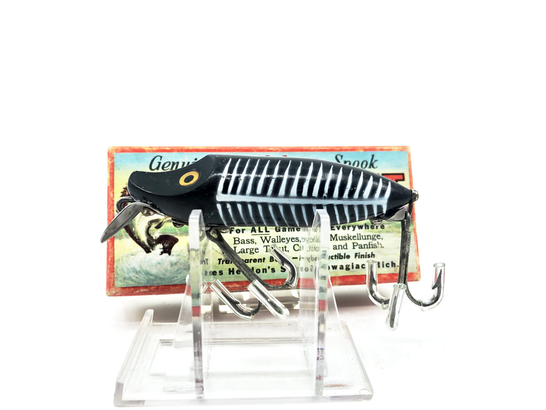 Heddon Floating River Runt 9400, XBW Black Shore Minnow Color with Box/Catalog