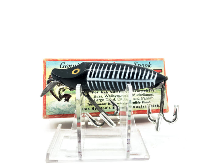 Heddon Floating River Runt 9400, XBW Black Shore Minnow Color with Box/Catalog