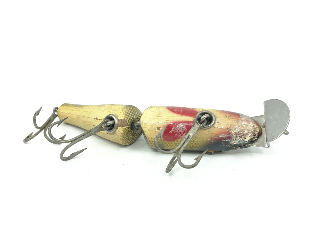 Creek Chub 2600 Jointed Pikie Minnow, Perch Scale Color 2601 Glass Eyes