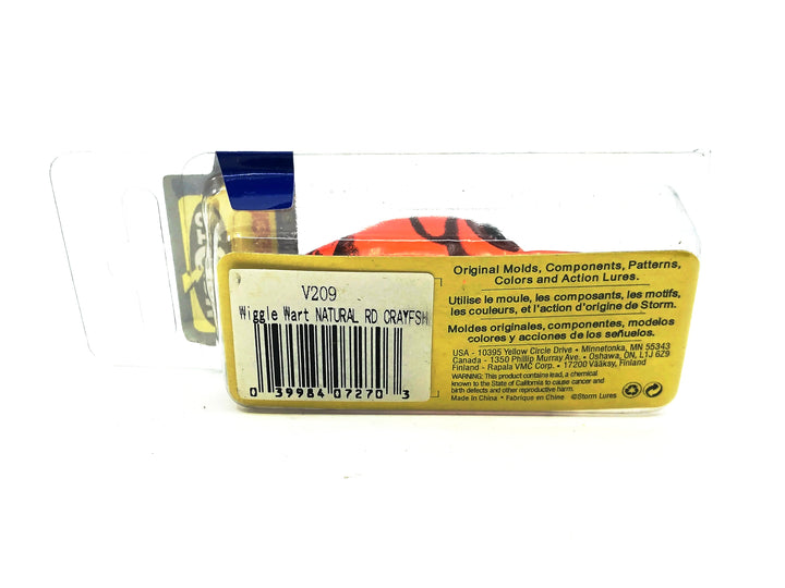 Storm Wiggle Wart V209 Naturistic Red Crayfish Color with Box