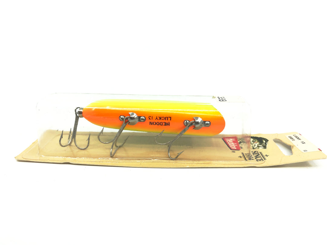 Heddon Lucky 13, GRA Green Fluorescent Crawdad Color on Card