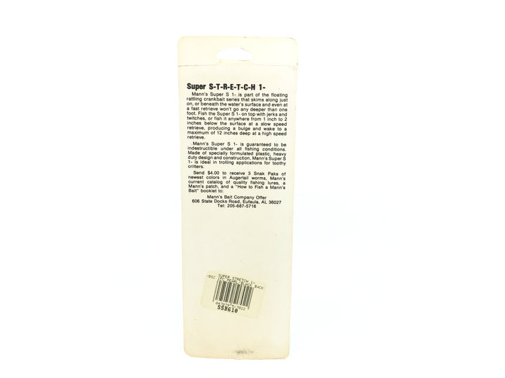 Mann's Super Stretch 1-, Pearl/Black Back Color on Card
